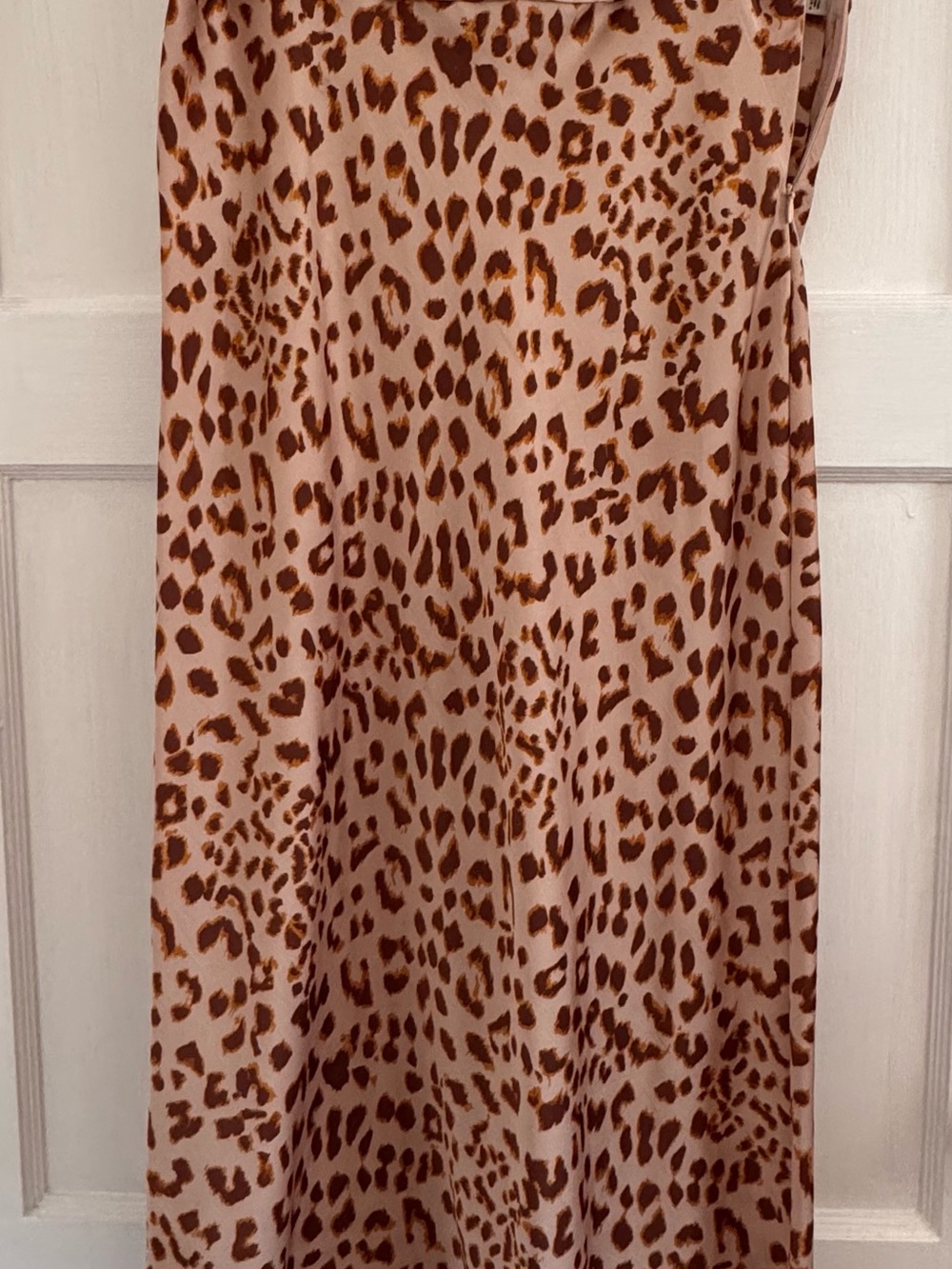Free People Leopard Print Maxi Skirt in Beige and Brown